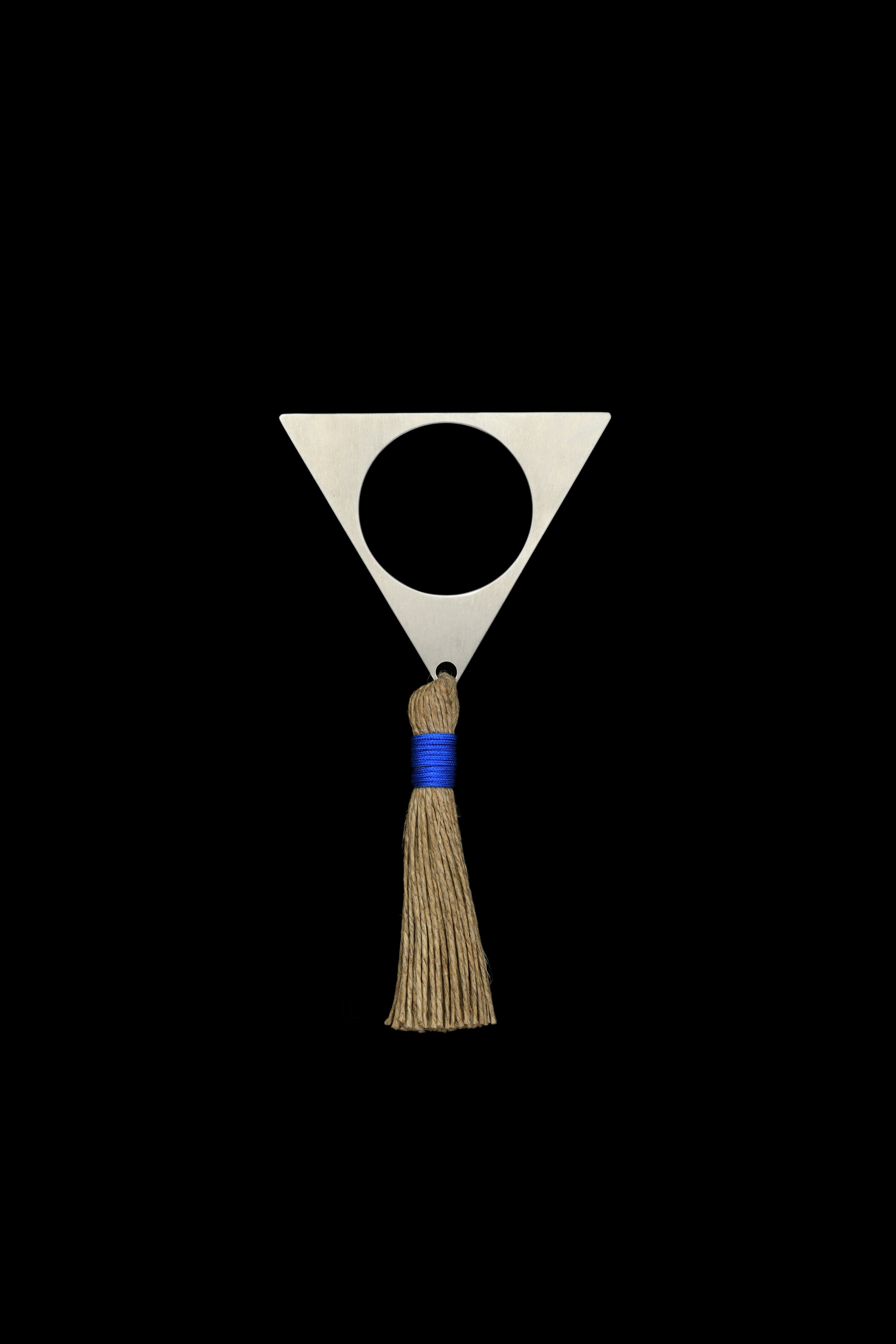 Royal Blue Triangle Napkin Ring