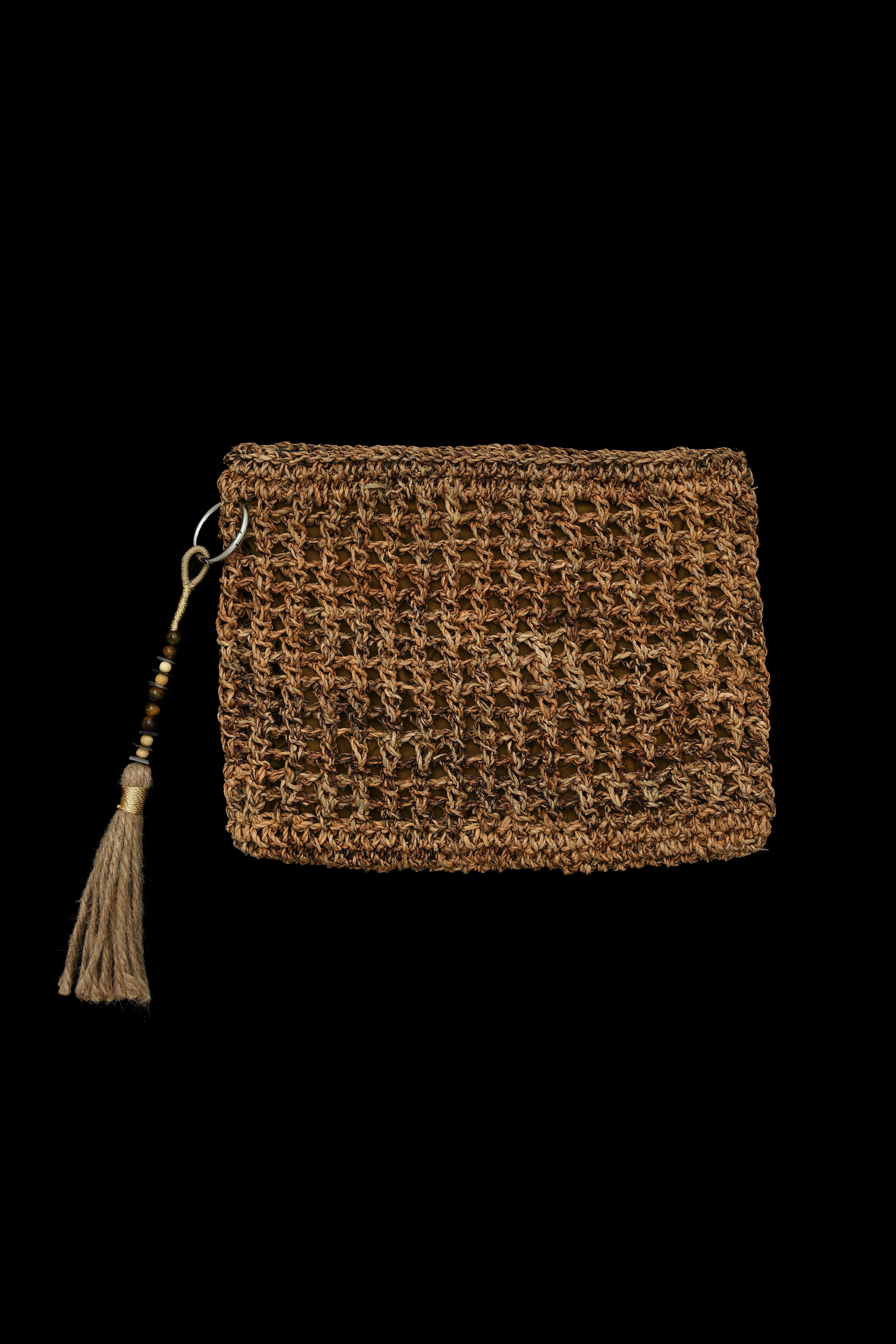 Woven Straw Clutch