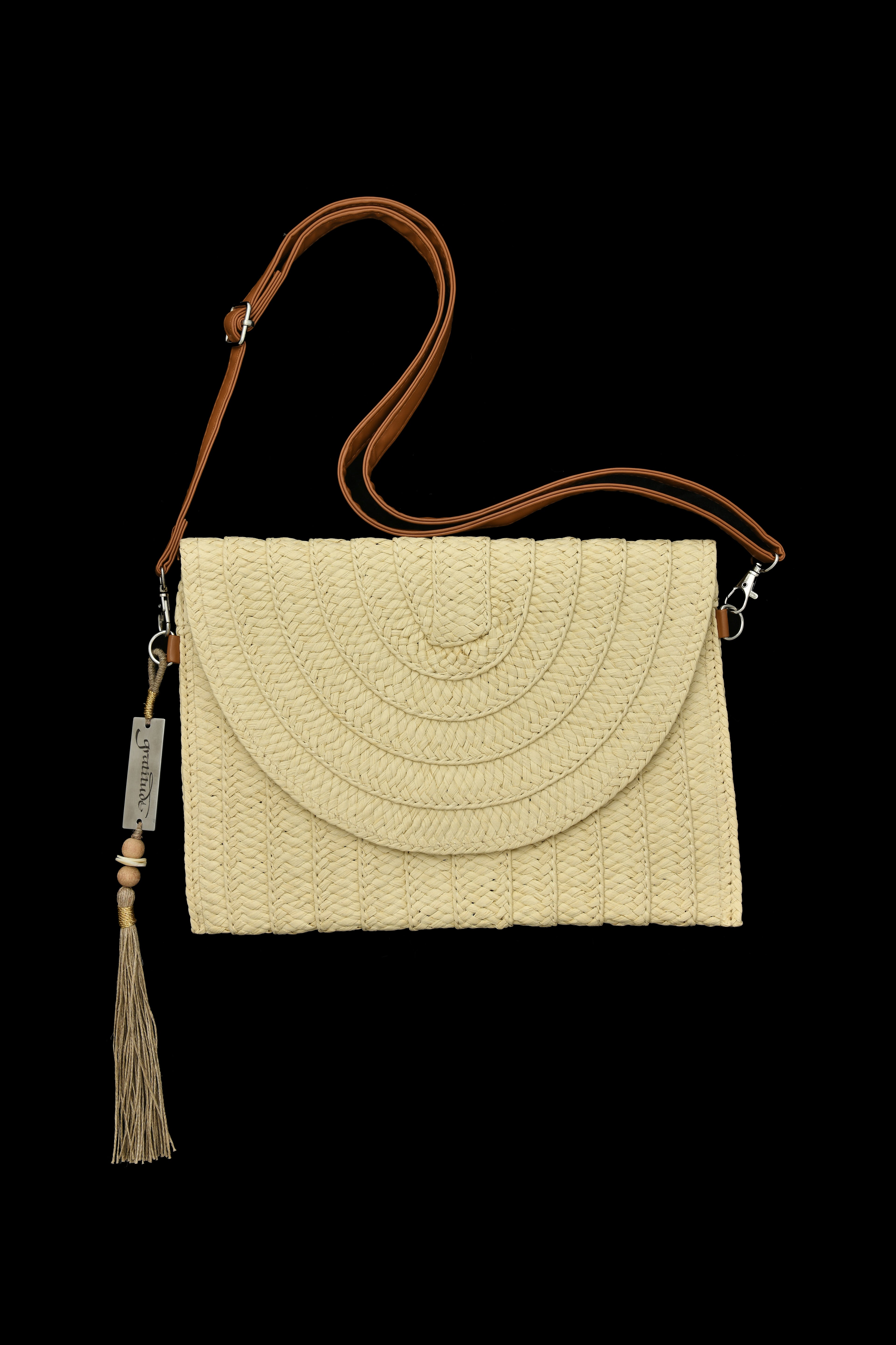 Woven Straw Clutch