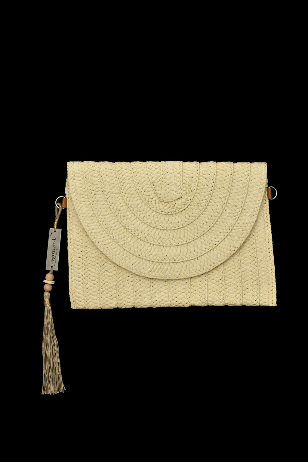 Woven Straw Clutch