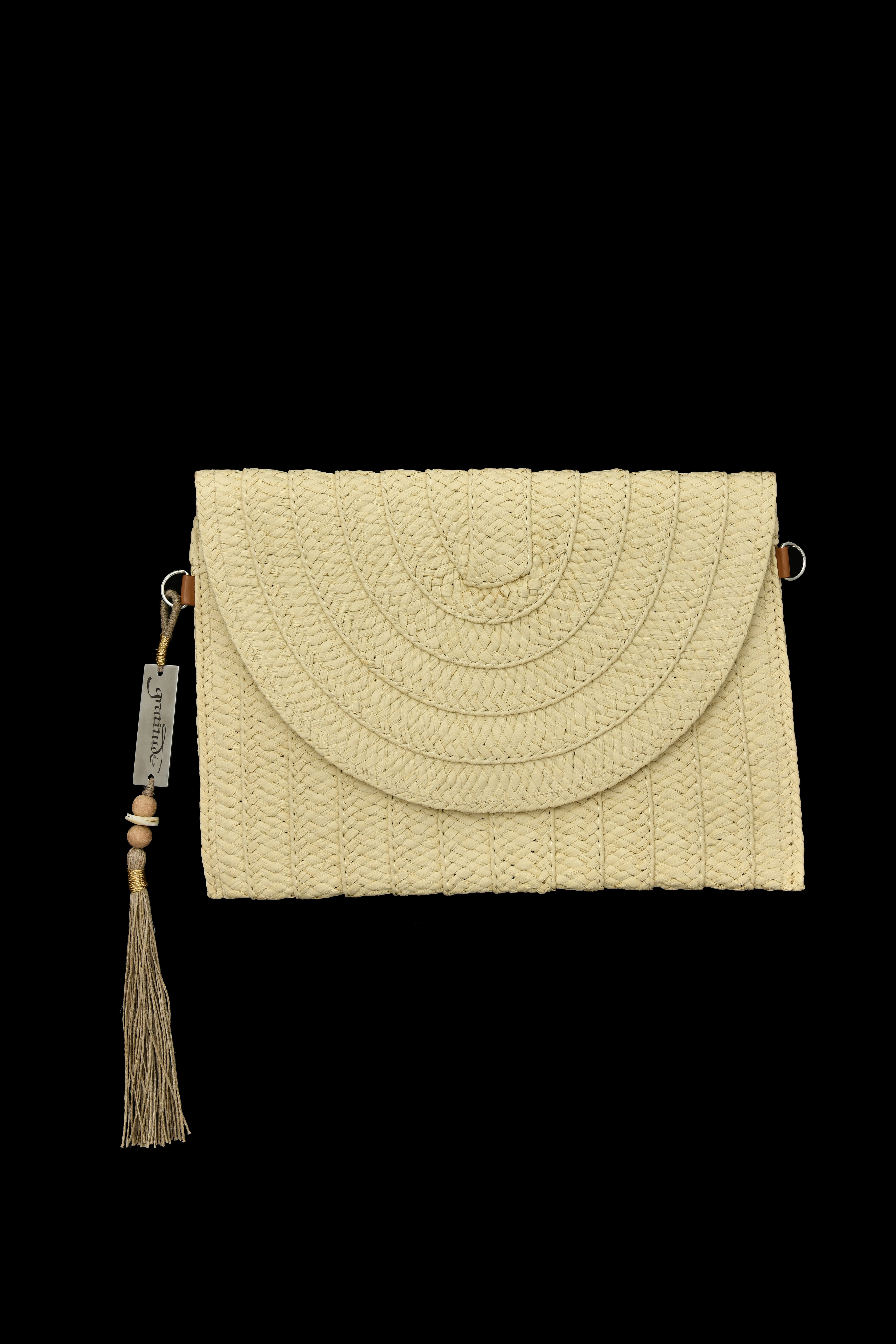 Woven Straw Clutch