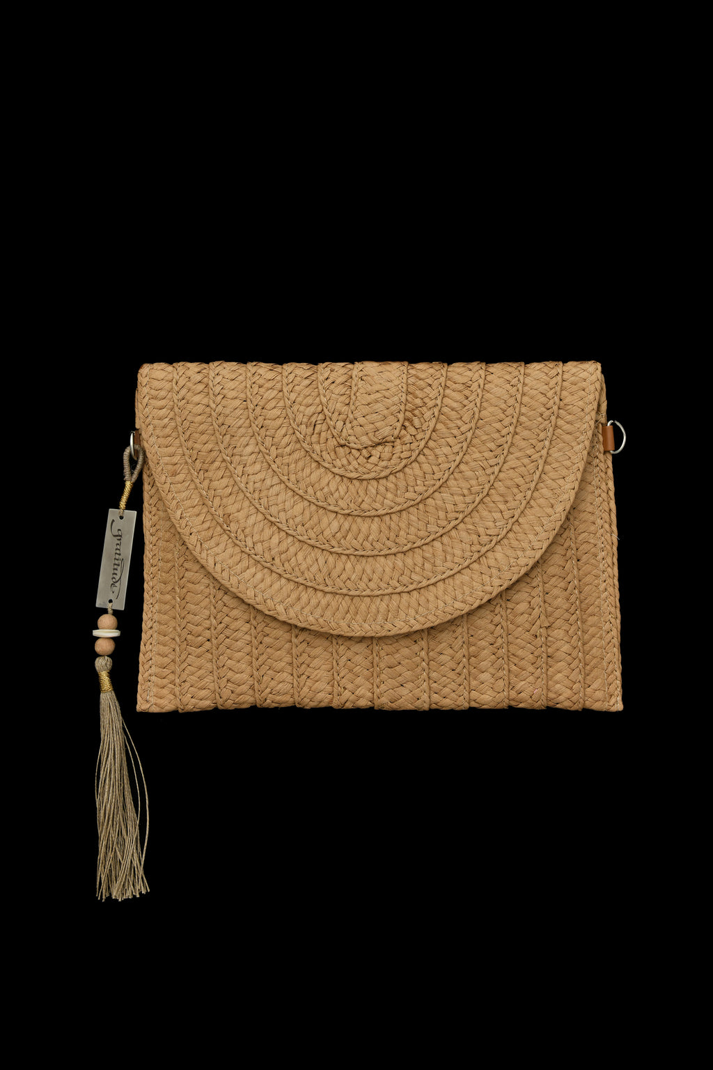 Woven Straw Clutch