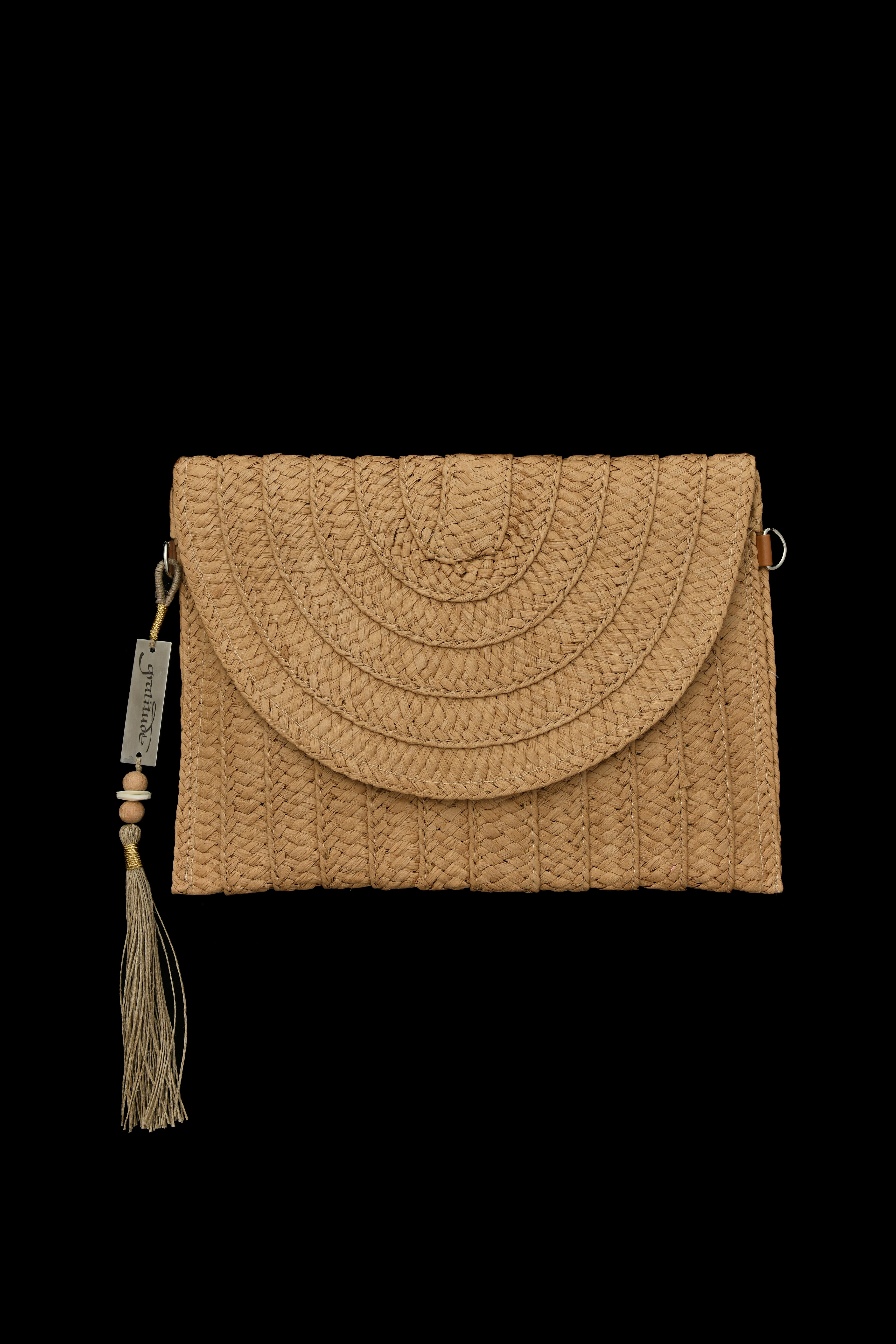 Woven Straw Clutch