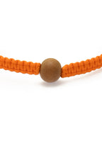 Orange Wooden Bead Bracelet