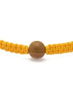 Yellow Wooden Bead Bracelet