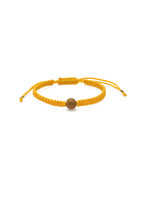 Yellow Wooden Bead Bracelet
