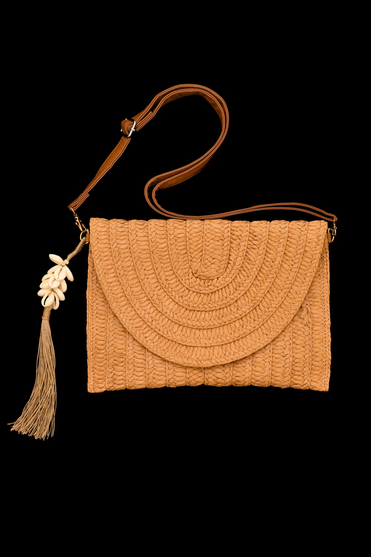 Woven Straw Clutch